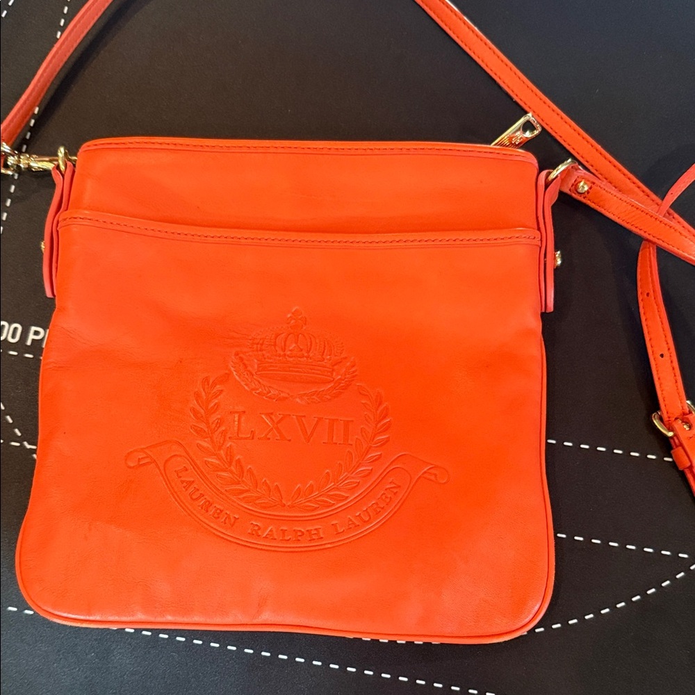 Lauren Ralph Lauren Orange Crossbody Bag